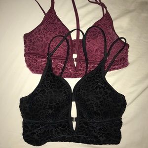 💥 SALE 💥VS PINK Velvet Bralettes